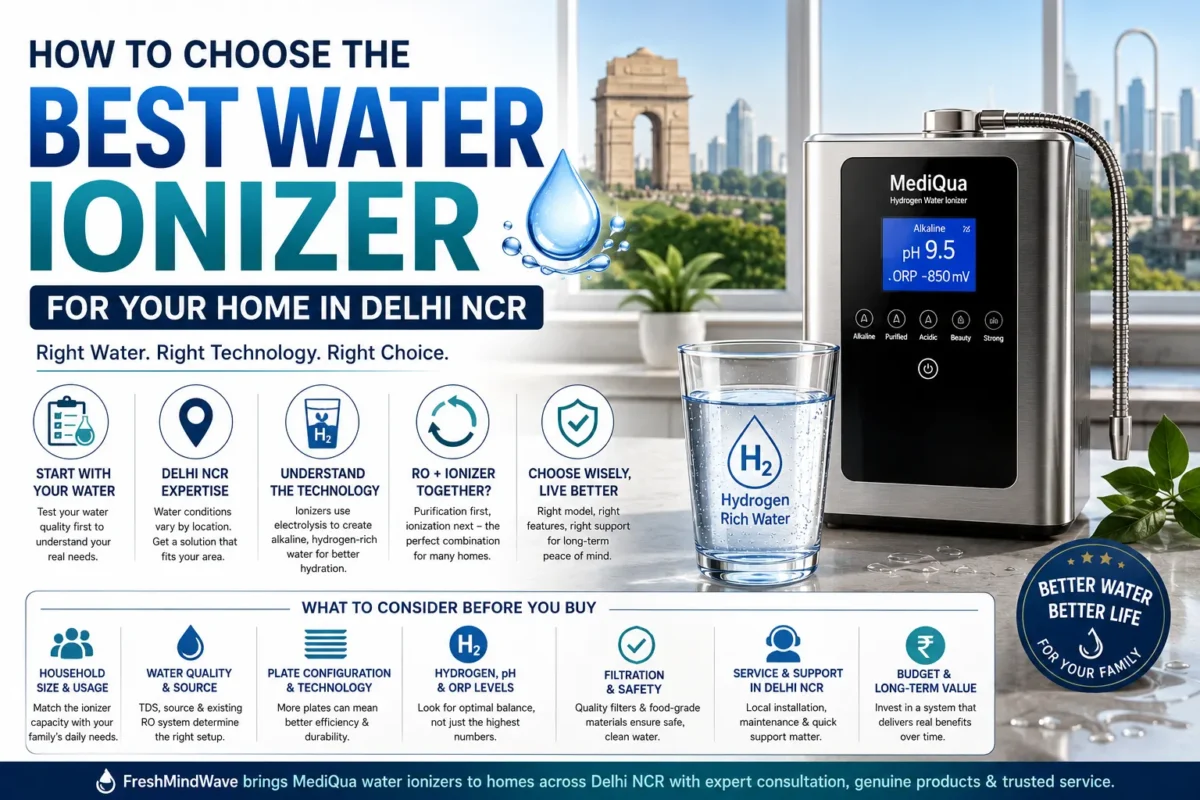 How to Choose the Best Water Ionizer for Your Home in Delhi NCR